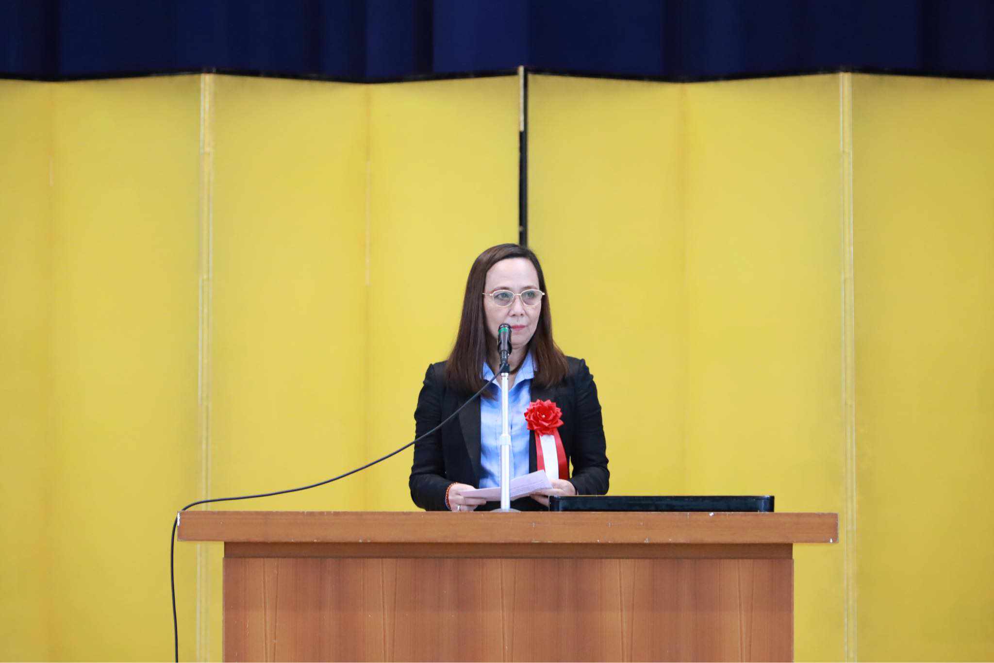 Entrance ceremony of the sister's school Nihon Fukushi University