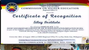Third Place – Silay Institute